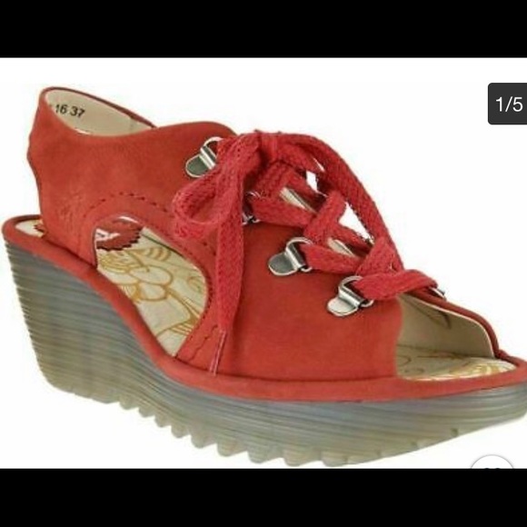Fly London Shoes - Brand new Fly London wedge sandals.